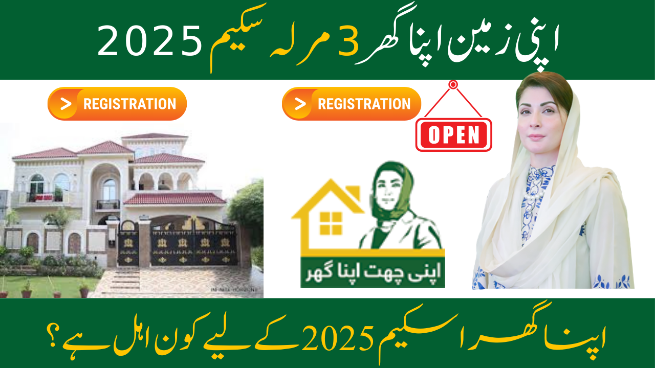 Apni Zameen Apna Ghar 3 Marla Scheme 2025